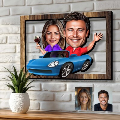 3D дървени картини карикатура