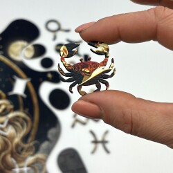 Дървен пъзел "Зодия Скорпион" –  с фигурни елементи