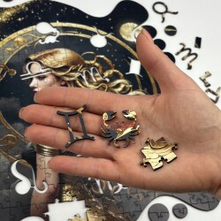Дървен пъзел "Зодия Скорпион" –  с фигурни елементи