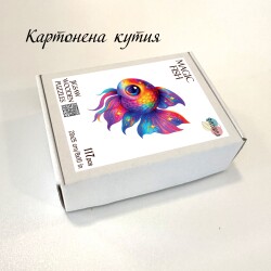 Дървен Арт пъзел "Вълшебна риба" –  с фигурни елементи