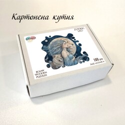 Дървен пъзел "Зодия Лъв" –  с фигурни елементи