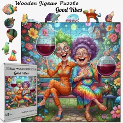 Дървен пъзел "Добри вибрации "  –  до 950 части