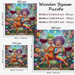 Дървен пъзел "Добри вибрации "  –  до 950 части