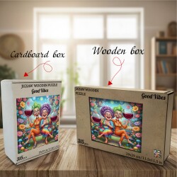 Дървен пъзел "Добри вибрации "  –  до 950 части