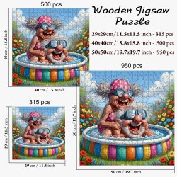 Дървен пъзел „Балонените бандити“  –  до 950 части