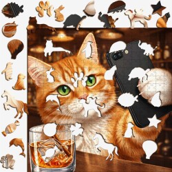 Дървен пъзел „ЩракКот“  –  до 950 части