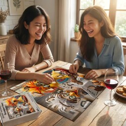 Дървен пъзел „Сутрешен хаос“  –  до 950 части