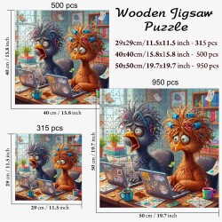 Дървен пъзел „Работна буря“  –  до 950 части