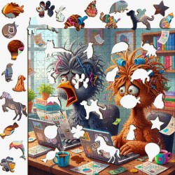 Дървен пъзел „Работна буря“  –  до 950 части