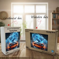 Дървен пъзел „Буря от скорост“  –  до 940 части