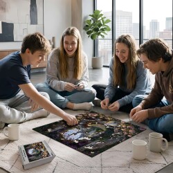 Дървен пъзел „Добрият рицар“ –  до 940 части