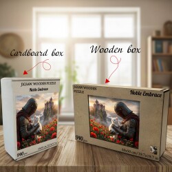 Дървен пъзел „Благородна прегръдка“ –  до 940 части