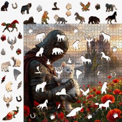 Дървен пъзел „Благородна прегръдка“ –  до 940 части