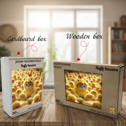 Дървен пъзел „Пухкаво нашествие“ –  до 950 части