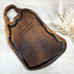 Дъска от орех с епоксидна смола 003