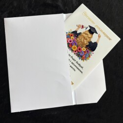 Картичка /Плакет за дипломиране с персонализация - 008