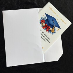 Картичка /Плакет за дипломиране с персонализация - 009