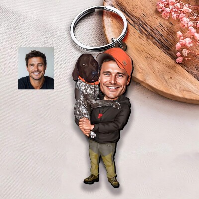 Ключодържател Ловец с куче Ключодържател Ловец с куче