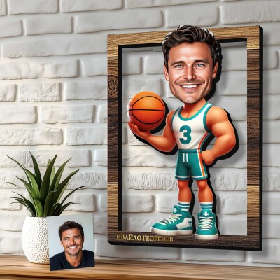 3Д карикатура Баскетбол 3Д карикатура Баскетбол