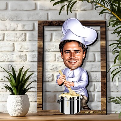 3Д карикатура Готвач 3Д карикатура Готвач