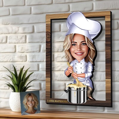 3Д карикатура Готвачка 3Д карикатура Готвачка