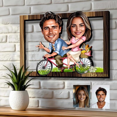 3Д карикатура Двойка на пикник 3Д карикатура Двойка на пикник