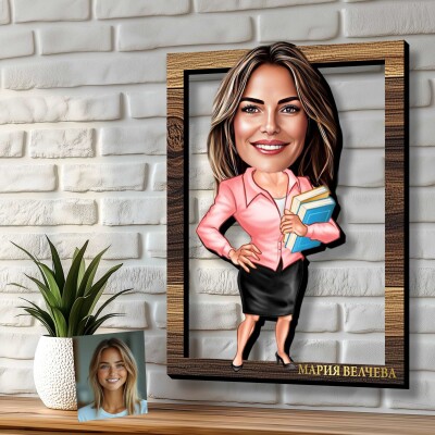 3Д карикатура Учителка 3Д карикатура Учителка