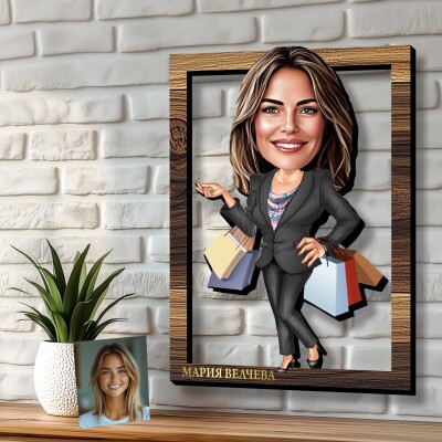 3Д карикатура Шопинг 3Д карикатура Шопинг