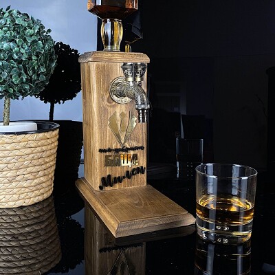 Дървен диспенсър за алкохол за Най-добрият Баща Дървен диспенсър за алкохол за Най-добрият Баща