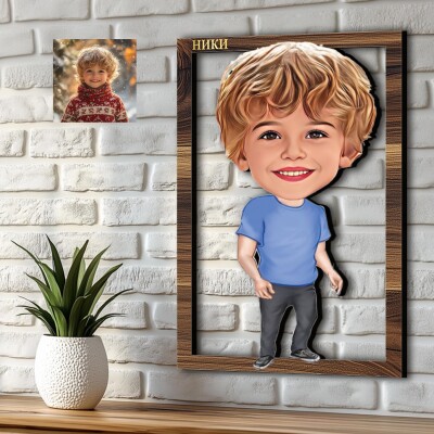 3Д карикатура на дете - момче 3Д карикатура на дете - момче