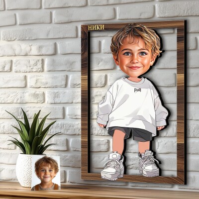 3Д карикатура на дете - момче с къси гащи 3Д карикатура на дете - момче с къси гащи