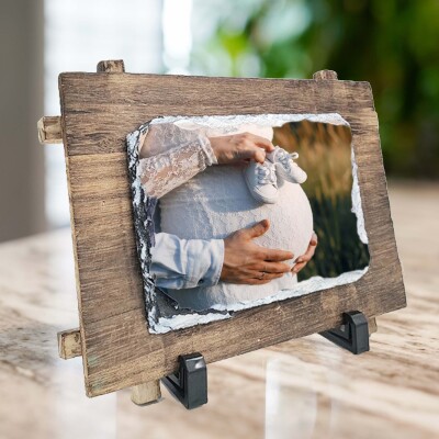 Снимка върху каменна плоча с дървена основа Снимка върху каменна плоча с дървена основа