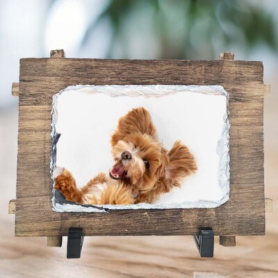 Снимка върху каменна плоча с дървена основа Снимка върху каменна плоча с дървена основа