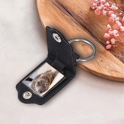 Ключодържател със снимка на домашен любимец - котка Ключодържател със снимка на домашен любимец - котка