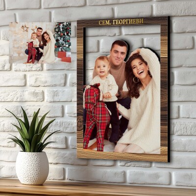 3D дървени картини със снимка на клиента - Семейно щастие 3D дървени картини със снимка на клиента - Семейно щастие
