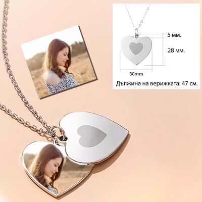 Колие със снимка на любим човек - Портретна снимка Колие със снимка на любим човек - Портретна снимка