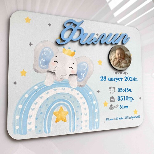 Бебешка визитка за момче