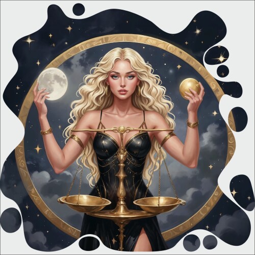 Дървен пъзел "Зодия Везни" –  с фигурни елементи