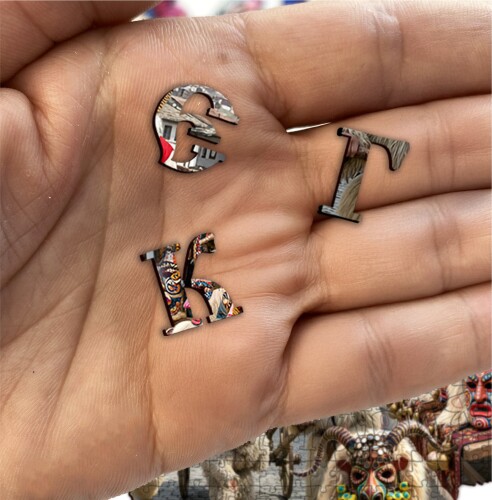 Дървен пъзел "Кукери" –  230 части