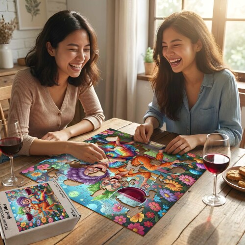 Дървен пъзел "Добри вибрации "  –  до 950 части