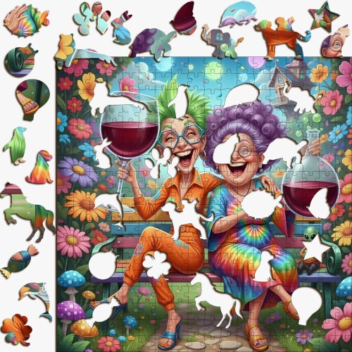 Дървен пъзел "Добри вибрации "  –  до 950 части