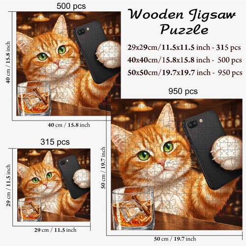 Дървен пъзел „ЩракКот“  –  до 950 части