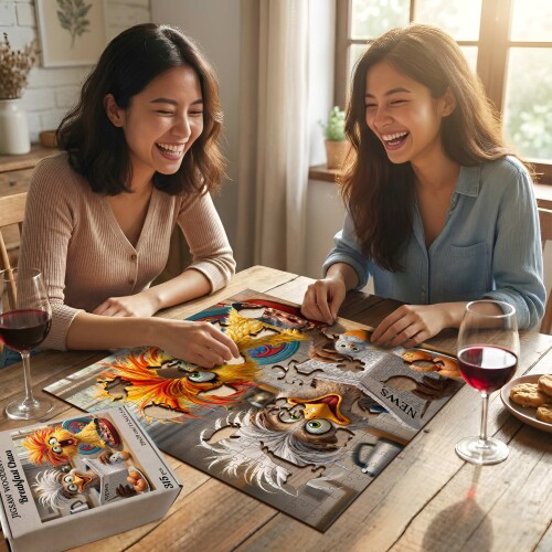 Дървен пъзел „Сутрешен хаос“  –  до 950 части