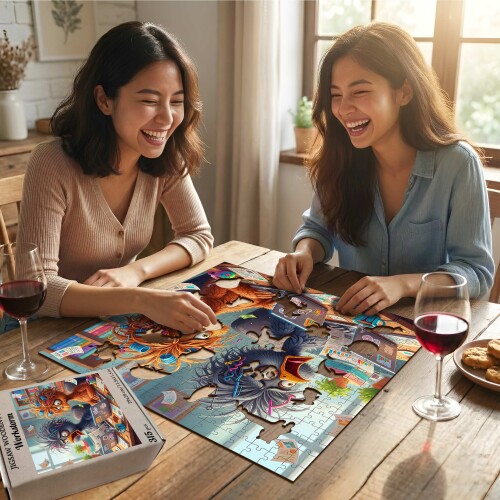 Дървен пъзел „Работна буря“  –  до 950 части