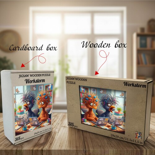 Дървен пъзел „Работна буря“  –  до 950 части