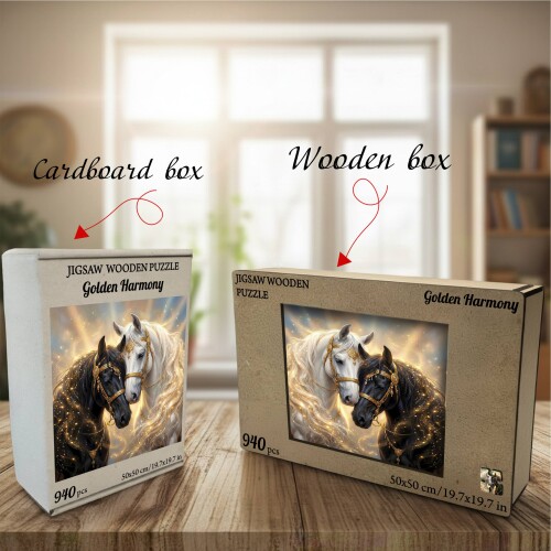 Дървен пъзел „Златна хармония“  –  до 940 части