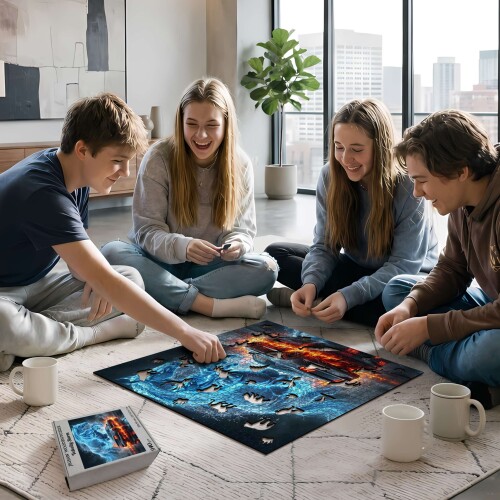 Дървен пъзел „Буря от скорост“  –  до 940 части