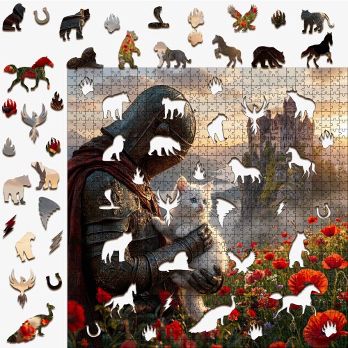 Дървен пъзел „Благородна прегръдка“ –  до 940 части