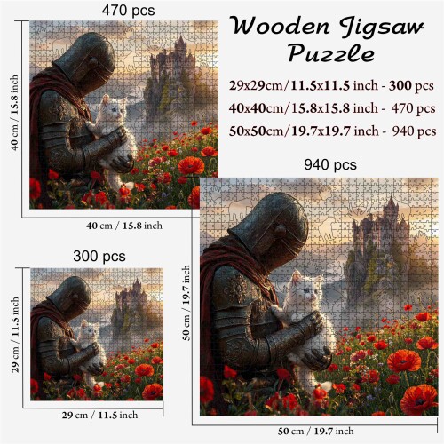 Дървен пъзел „Благородна прегръдка“ –  до 940 части