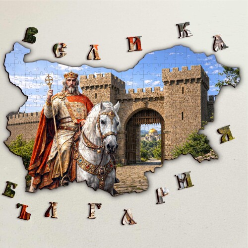 Дървен пъзел "Цар Симеон I Велики" –  230 части ( Модел 2 )